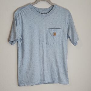 Carhartt Light Blue Speckled Short Sleeve Tee